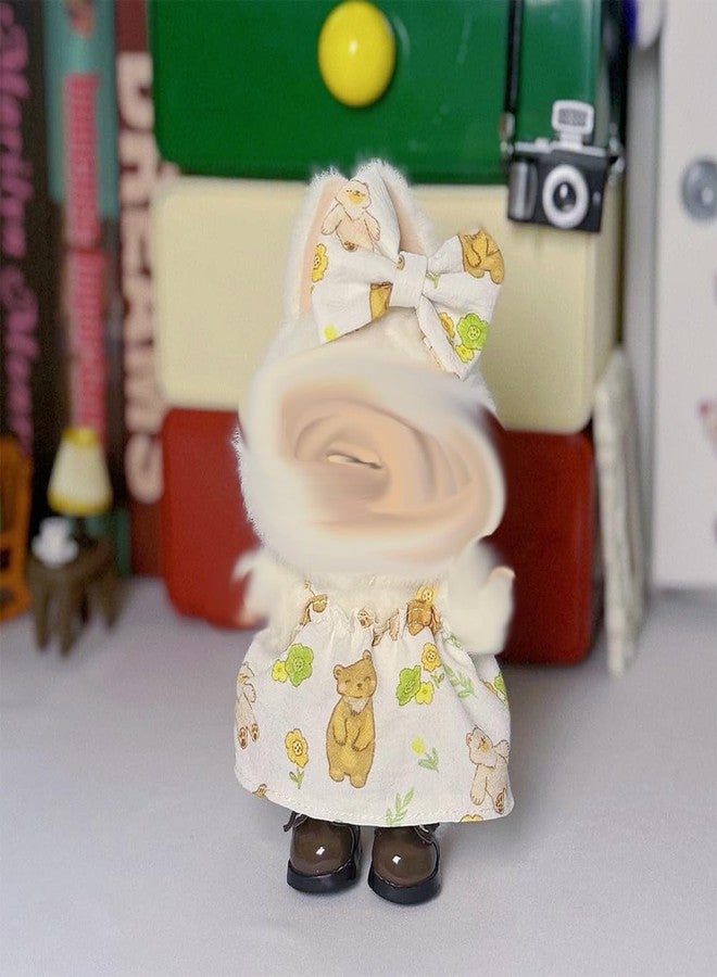 Lunarixel Doll Clothes Set for 15cm 17cm Fantasy Dolls - Cute Brown Little Bear Accessories,Outfit Clothing Set - Image 2